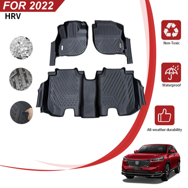 All-Weather Durable Car Floor Mats for Honda HRV 2022
