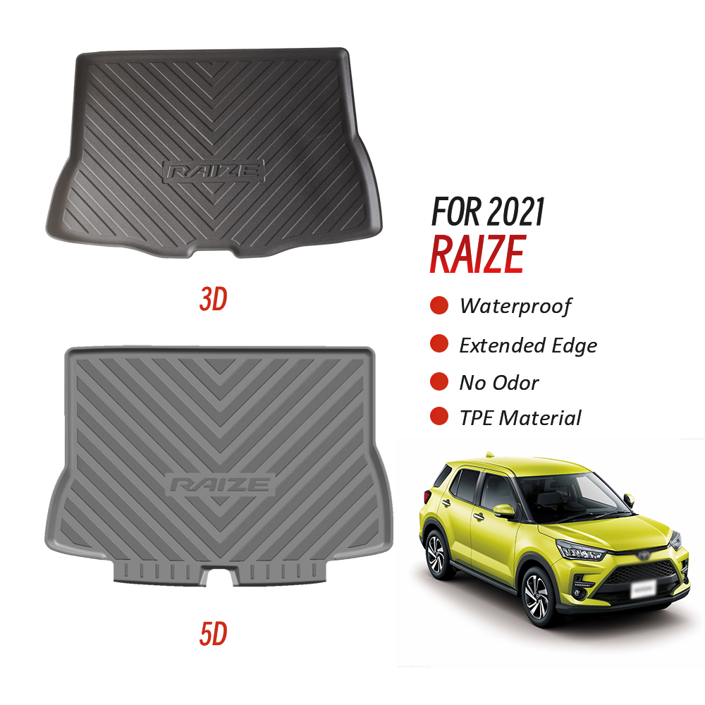 Custom Car Trunk Mat Carpet Tray for Toyota Raize 2021