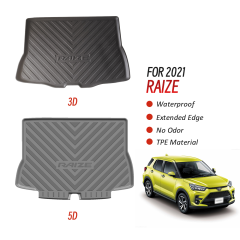 Custom Car Trunk Mat Carpet Tray for Toyota Raize 2021