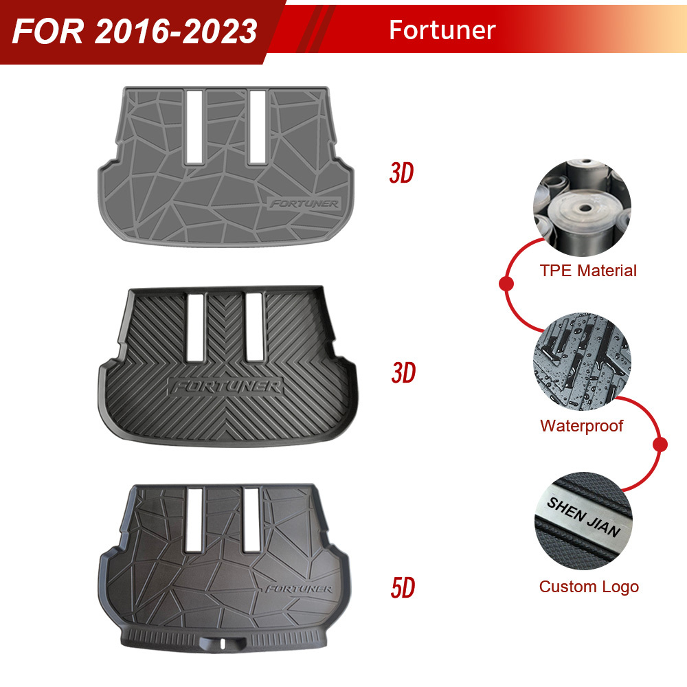 Custom Car Trunk Mat for Toyota Fortuner