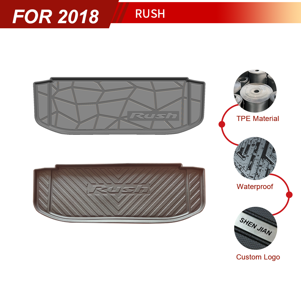 Custom Car Trunk Mats for Toyota Rush 2018