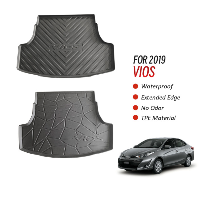 Custom Car Trunk Mat Cargo Liner for Toyota Vios 2019