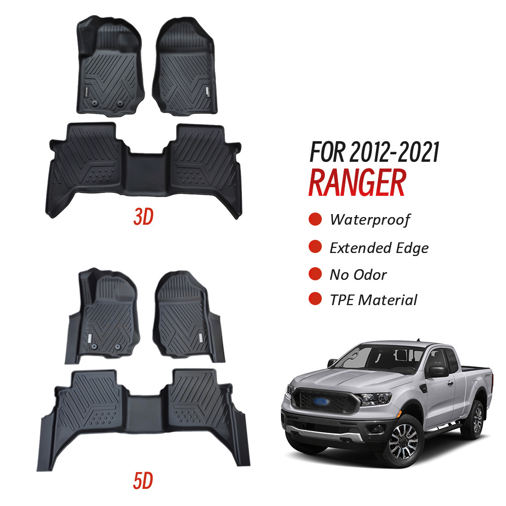 Factory Direct Car Mats 3D 5D Floor Mat for Ford Ranger
