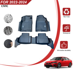 Custom-fit 5D Car Floor Mats for Honda Civic 2022-2024