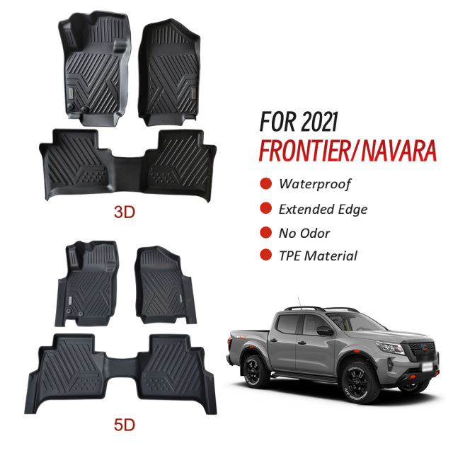 Factory Custom Car Floor Mats for Nissan Frontier Navara 2021