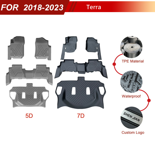 Custom Car Floor Mats Supplier Deep Dish Matting for Terra 2018-2023