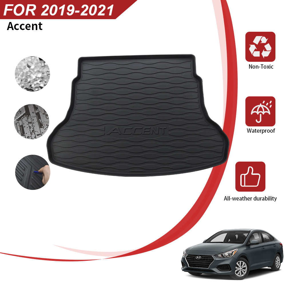 Car Mats Manufacturer Rear Trunk Mat for Hyundai Accent 2019