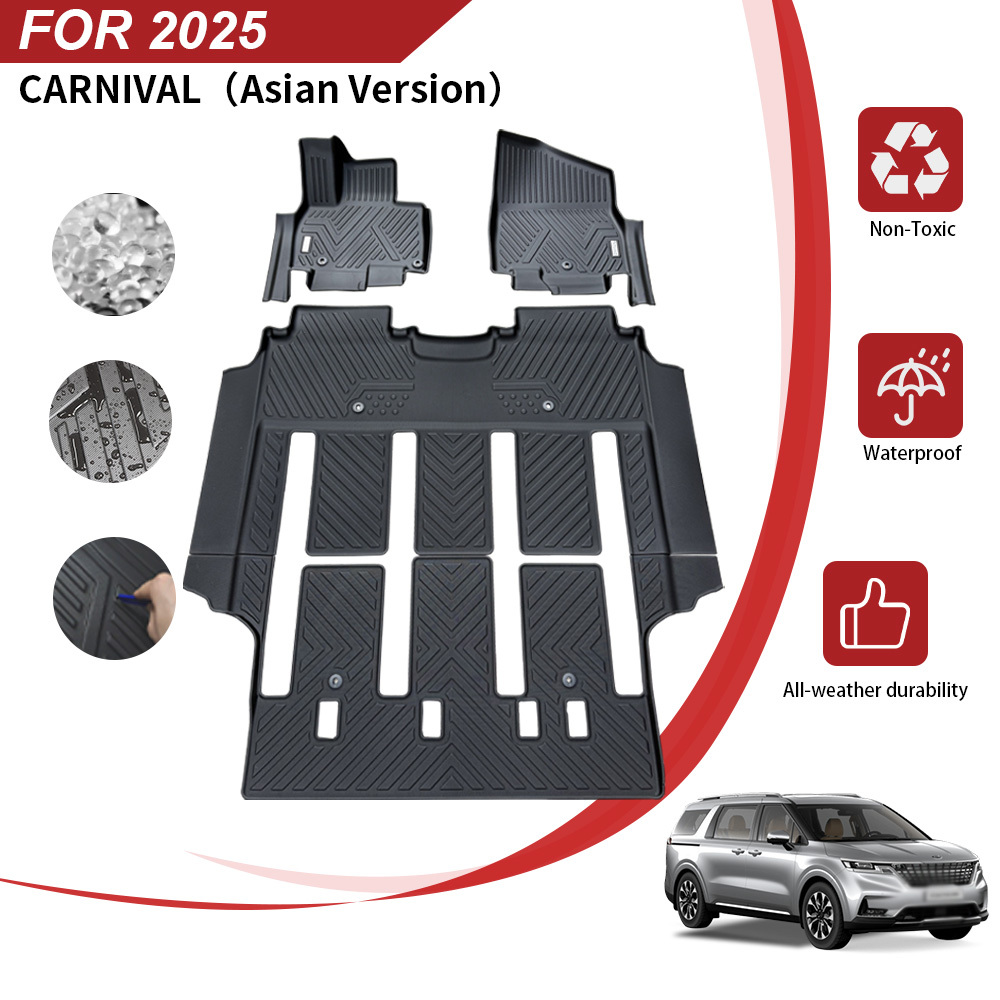 Wholesale Custom Car Floor Mats for Kia Carnival 2021-2025