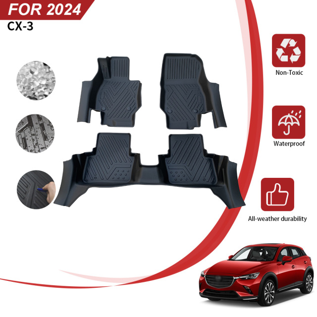 Factory Wholesale Car Floor Foot Mats for Mazda CX3 2024