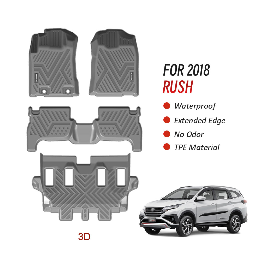 Factory Wholesale 5D Car Mats 4 Pieces for Toyota Rush 2018