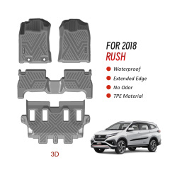 Factory Wholesale 5D Car Mats 4 Pieces for Toyota Rush 2018