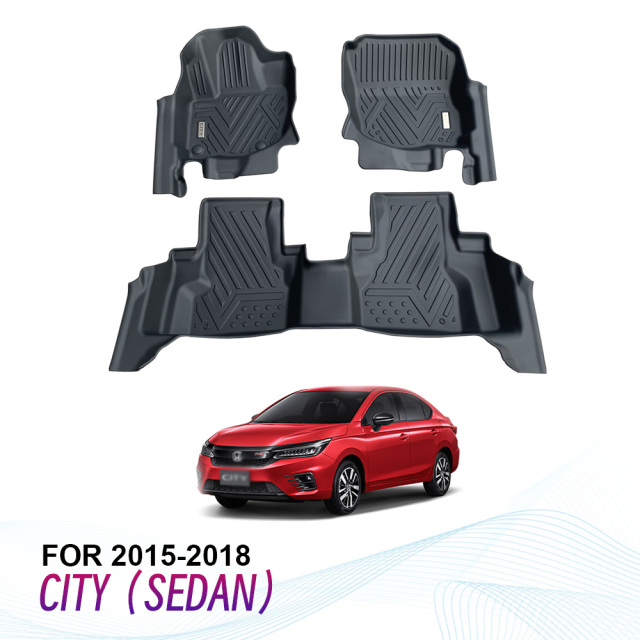 Factory Wholesale Car Floor Mats for Honda City(Sedan) 2015-2018
