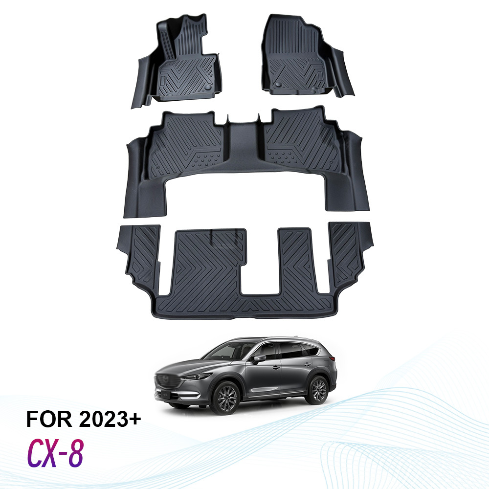 Custom Car Floor Mats 4 Pieces for Mazda CX8 2023+