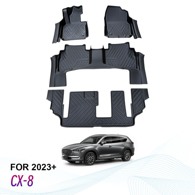 Custom Car Floor Mats 4 Pieces for Mazda CX8 2023+