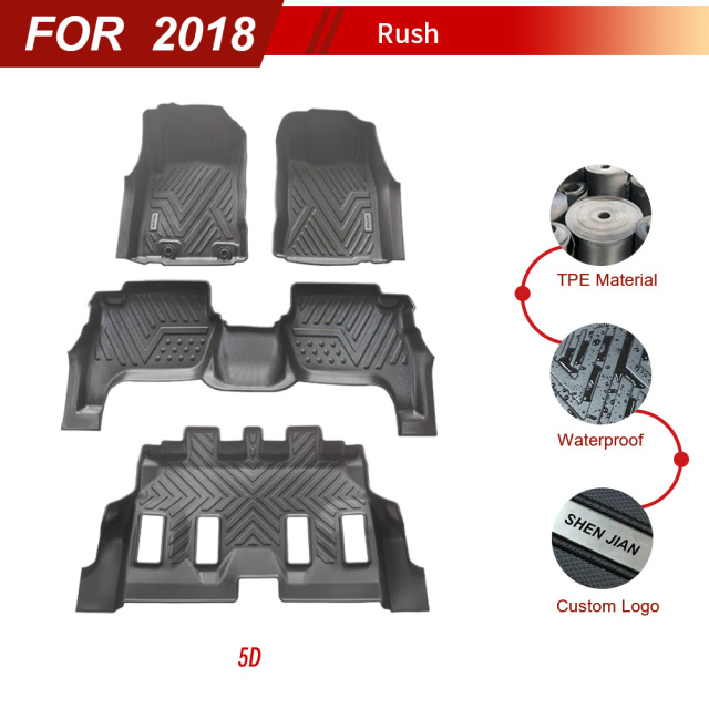Factory Wholesale 5D Car Mats 4 Pieces for Toyota Rush 2018