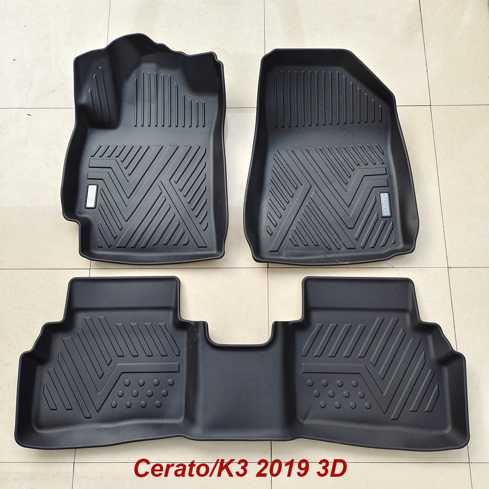 5D Car Floor Mats Custom Logo for Kia Cerato/K3 2019