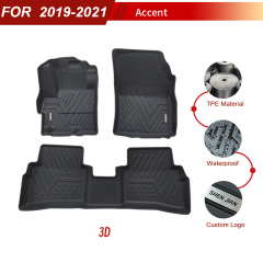 All Weather Car Floor Mats Supplier for Hyundai Accent 2019