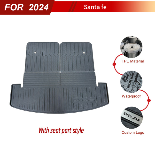 Wholesale Car Trunk Mats for Hyundai Santa Fe 2023/2024