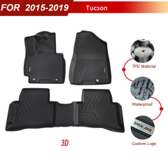 Custom 3D 5D Car Floor Mats for Hyundai Tucson 2015-2019
