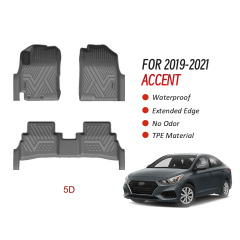 All Weather Car Floor Mats Supplier for Hyundai Accent 2019