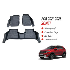 High Quality 5D TPE Car Floor Mats for Kia Sonet 2021-2023