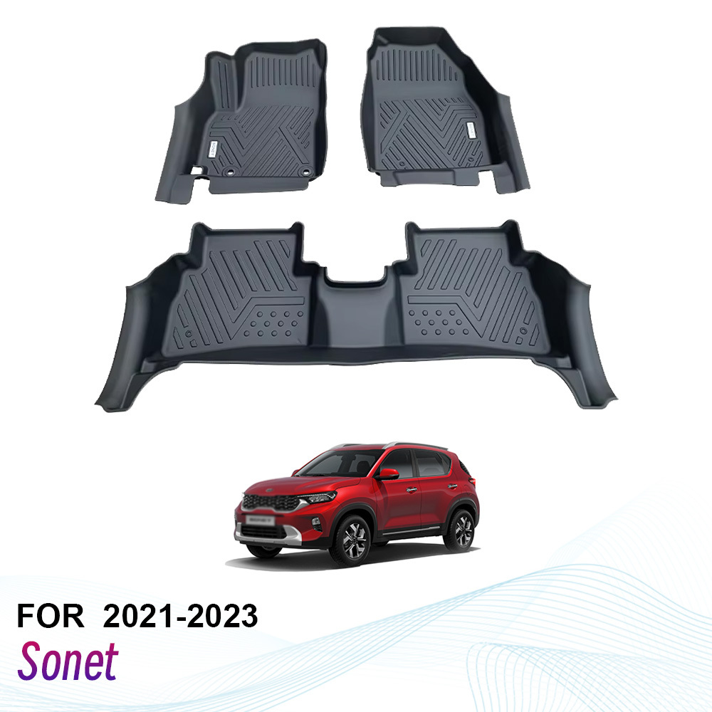 High Quality 5D TPE Car Floor Mats for Kia Sonet 2021-2023