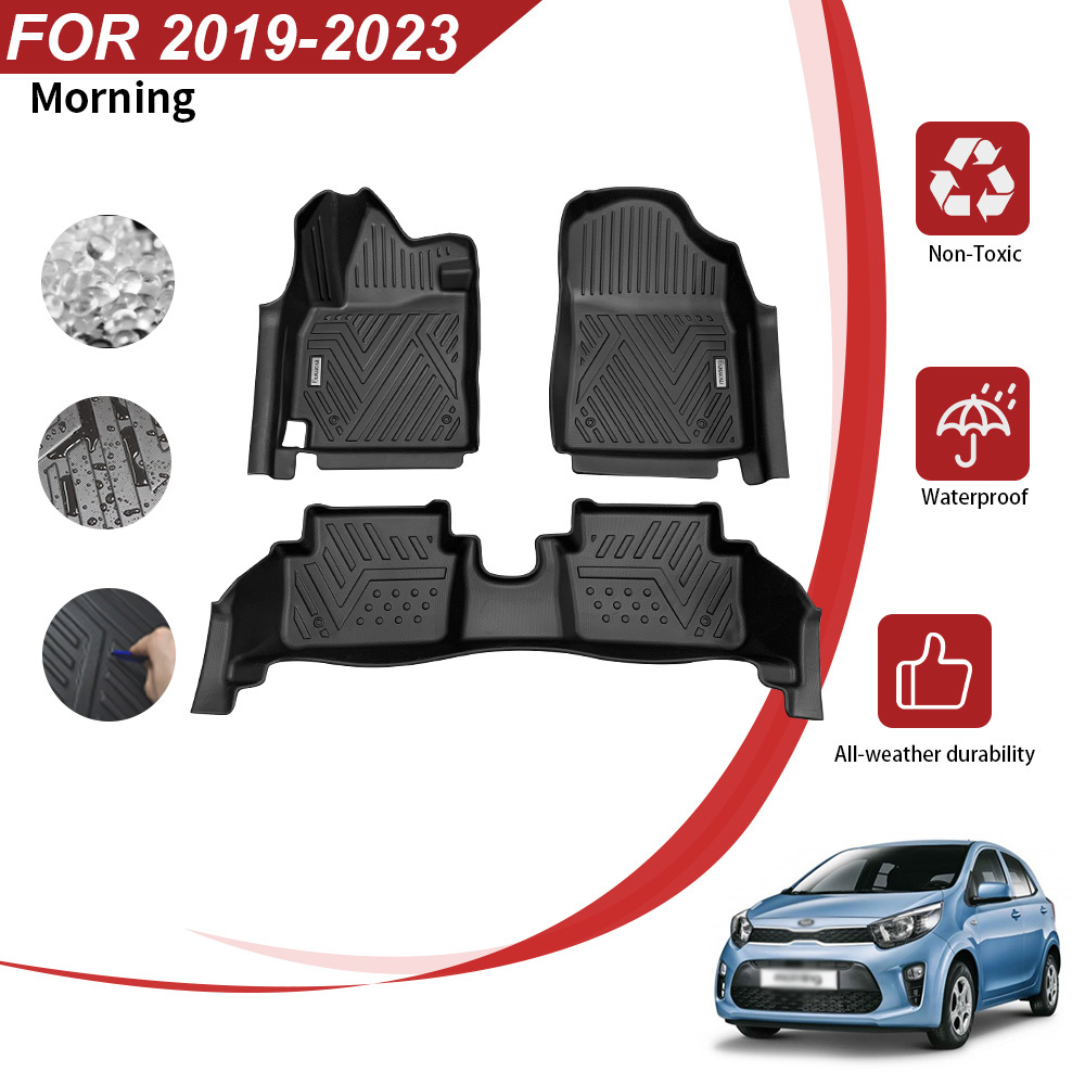Factory Direct Car Floor Mats for Kia Morning/Picanto 2019-2023
