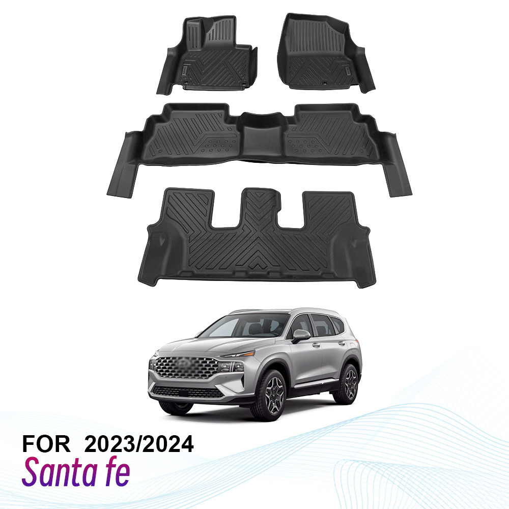 All Weather Car Floor Mats for Hyundai Santa Fe 2023/2024