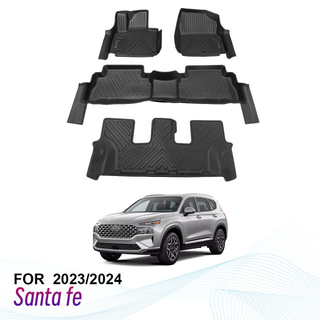 All Weather Car Floor Mats for Hyundai Santa Fe 2023/2024
