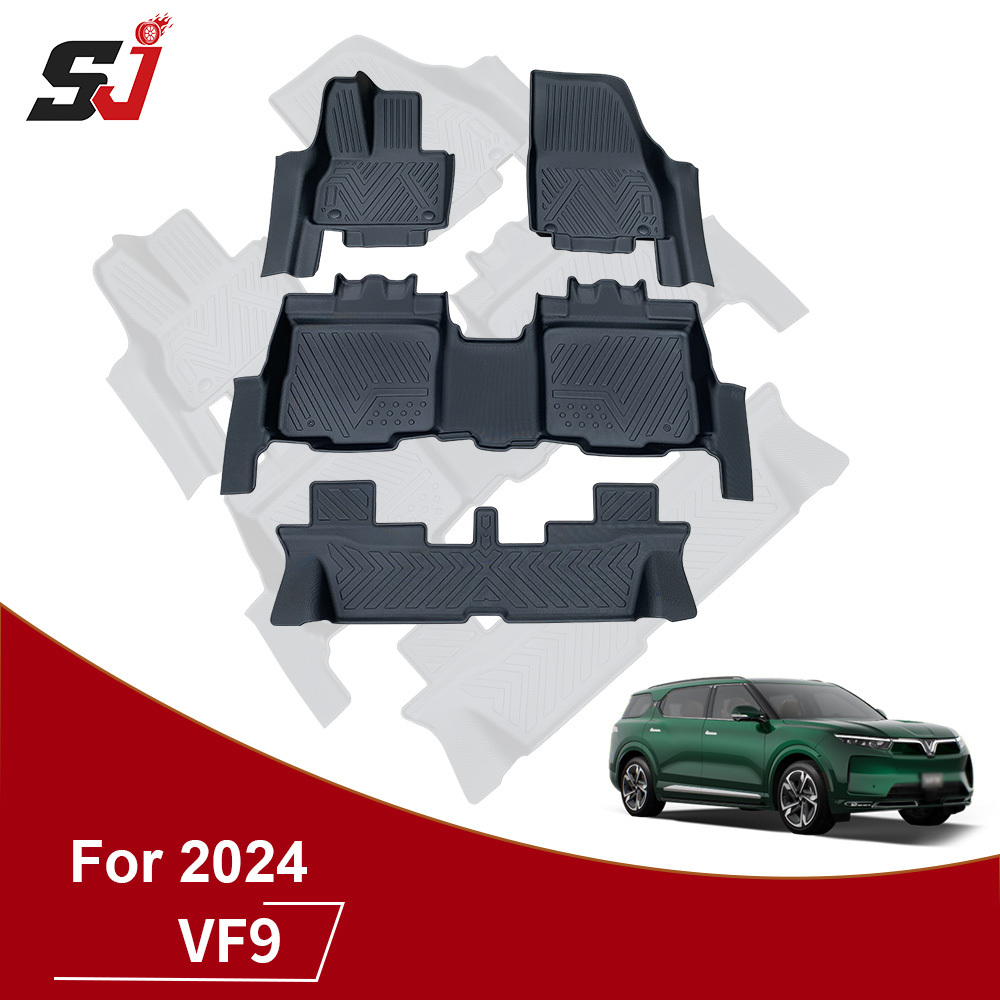 High Quality Car Floor Mats 4 Pieces for Vinfast VF9 2024