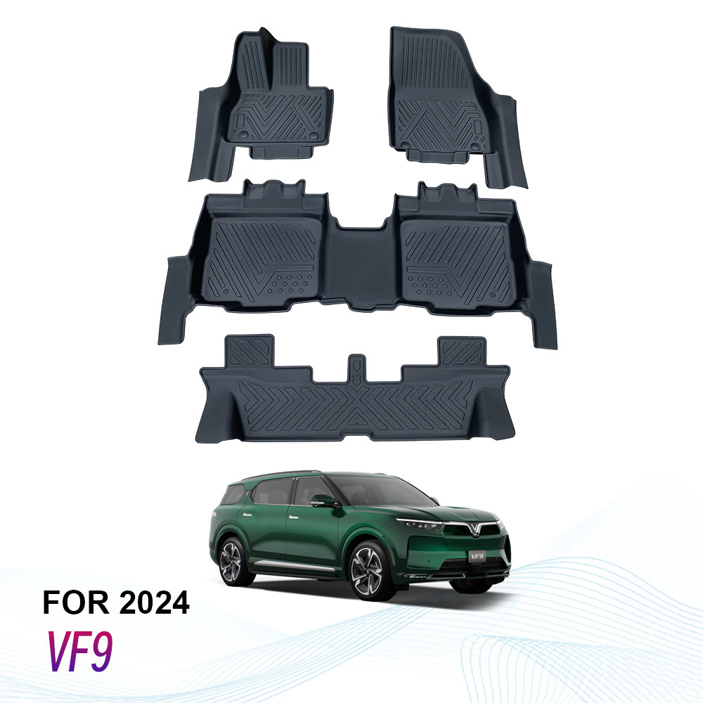 High Quality Car Floor Mats 4 Pieces for Vinfast VF9 2024