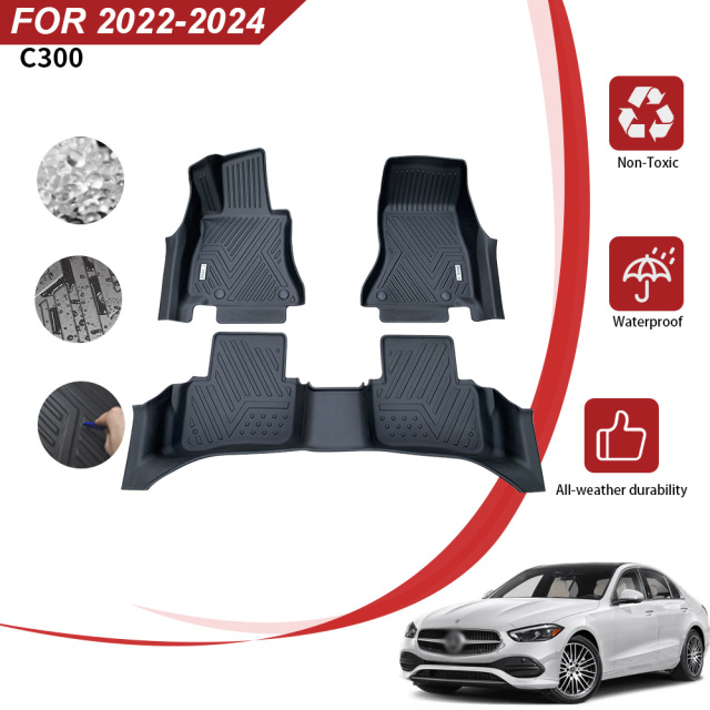Car Floor Mats for Mercedes Benz C300 2022-2024