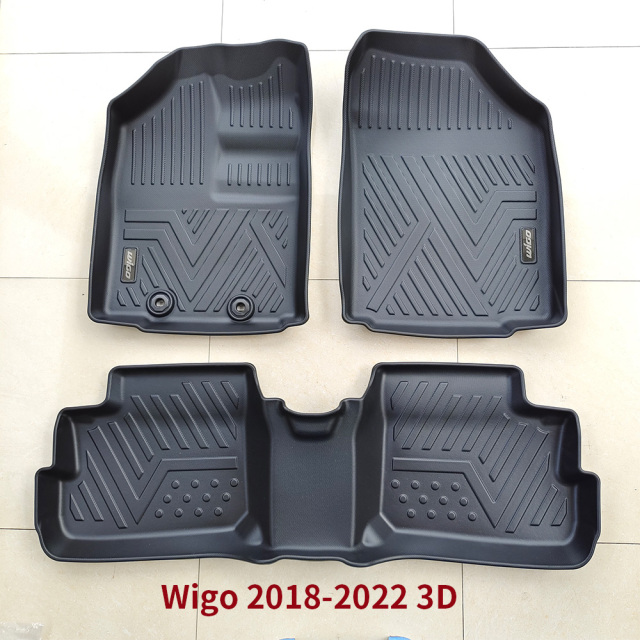 Wholesale Custom Car Floor Mats for Toyota Wigo/Agya 2018-2022