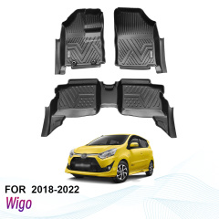 Wholesale Custom Car Floor Mats for Toyota Wigo/Agya 2018-2022
