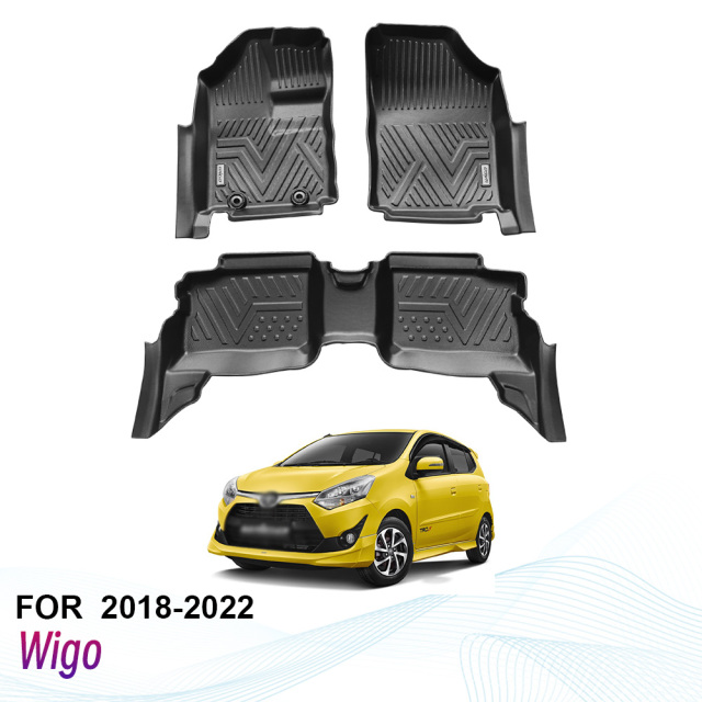 Wholesale Custom Car Floor Mats for Toyota Wigo/Agya 2018-2022