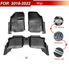 Wholesale Custom Car Floor Mats for Toyota Wigo/Agya 2018-2022