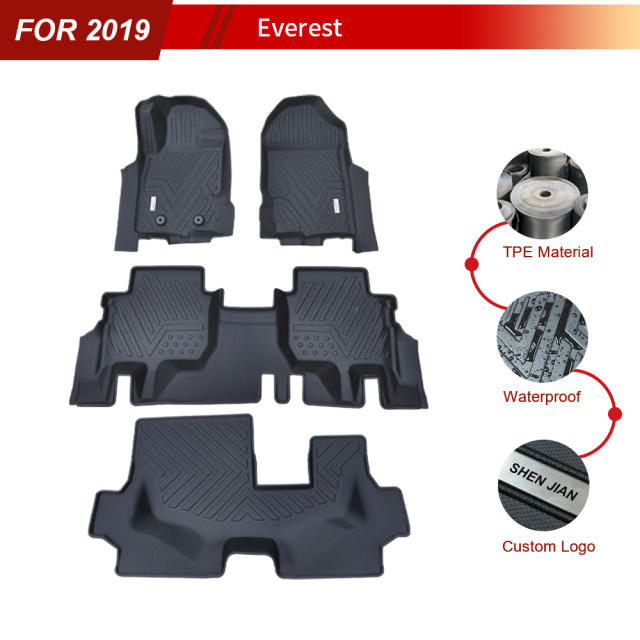 Wholesale High Quality Car Floor Mats for Ford Everest 2019
