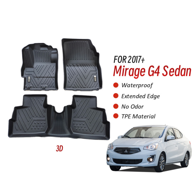 Custom Car Floor Mats for Mirage G4 Sedan 2017+