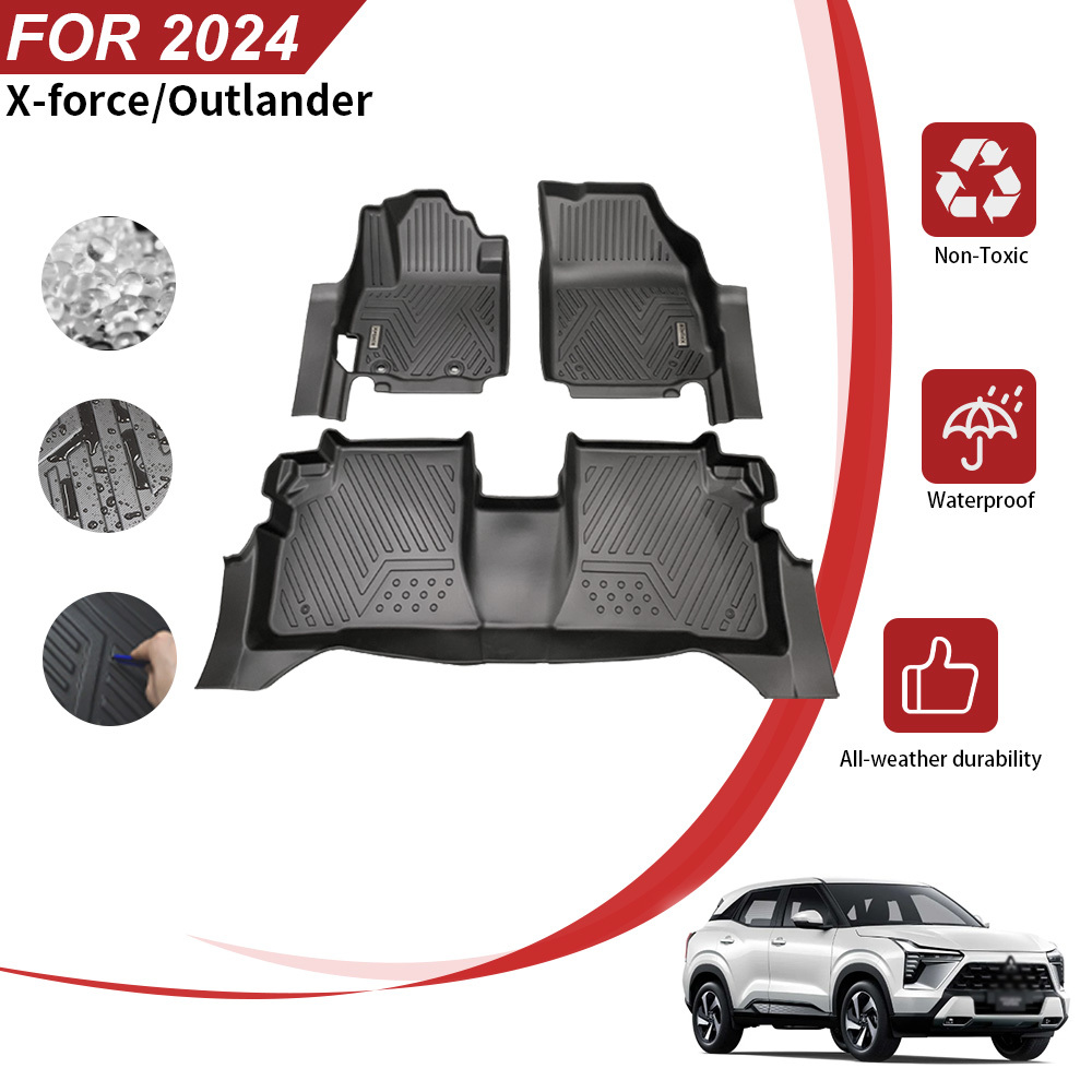 Wholesale Custom Car Floor Mats for Mitsubishi Outlander/Xforce 2024