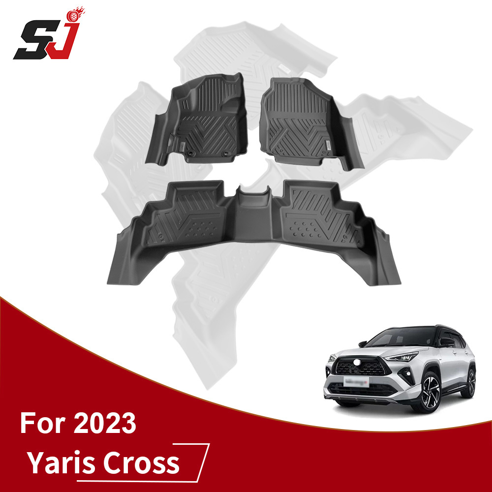 Odorless TPE Car Floor Mats Liners for Toyota Yaris Cross 2023