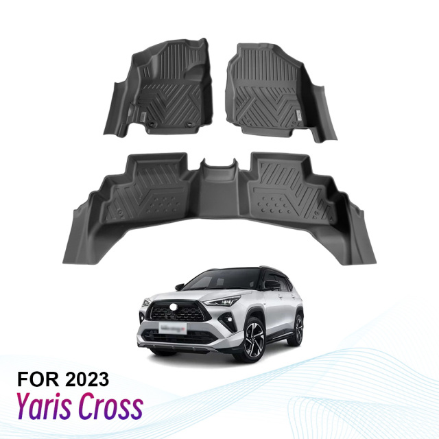 Odorless TPE Car Floor Mats Liners for Toyota Yaris Cross 2023