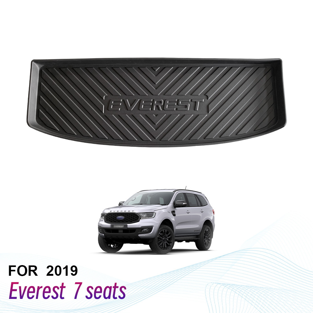 Factory Custom Car Cargo Mats Boot Liners for Ford Everest 2019
