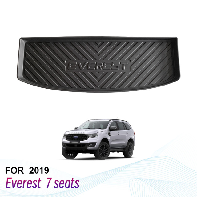 Factory Custom Car Cargo Mats Boot Liners for Ford Everest 2019