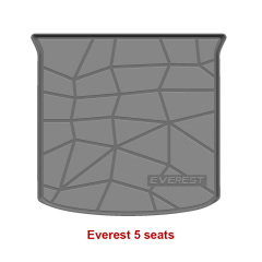 Factory Custom Car Cargo Mats Boot Liners for Ford Everest 2019