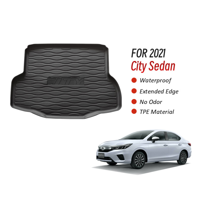 Custom Car Trunk Mats Boot Liners for Honda City