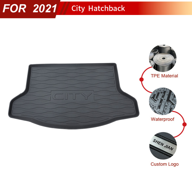 Custom Car Trunk Mats Boot Liners for Honda City