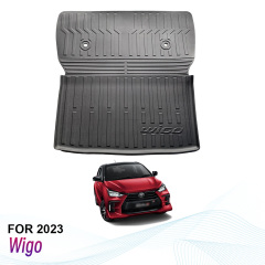 Car Trunk Mats Cargo Liners for Toyota Wigo Agya 2023