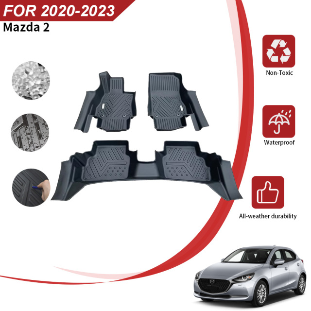 High Quality Car Floor Mats for Mazda 2 2020-2023