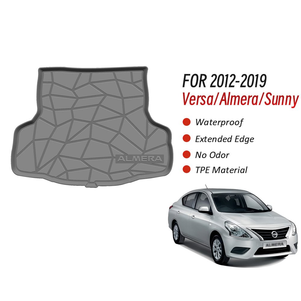 Car Trunk Cargo Mats for Toyota Versa Almera Sunny