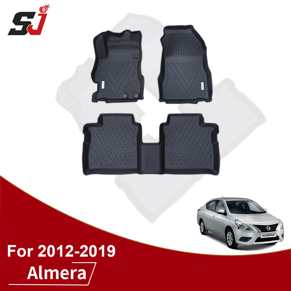 Custom Car Deep Dish Matting for Nissan Versa/Almera/Sunny 2012-2019
